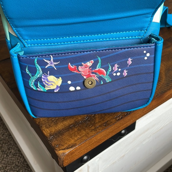 Loungefly Blue and Aqua Ariel Backpack main image 6